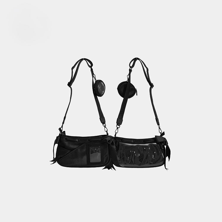 Five-color Bow Accents Balletcore Ita Crossbody Bag - image 5