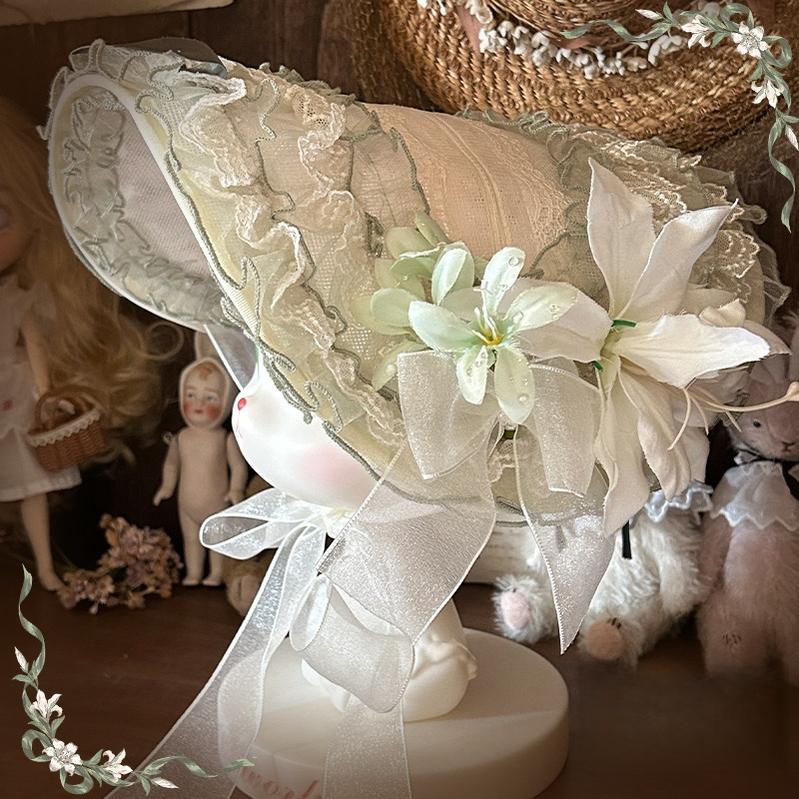 Lily Maiden - Classic Lolita JSK Dress, Lily Embroidery and Accessories - image 16