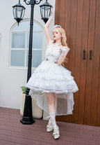 Ballet Maiden - Classic Lolita Four-tiered Hem JSK Dress with Rose Details - image 15