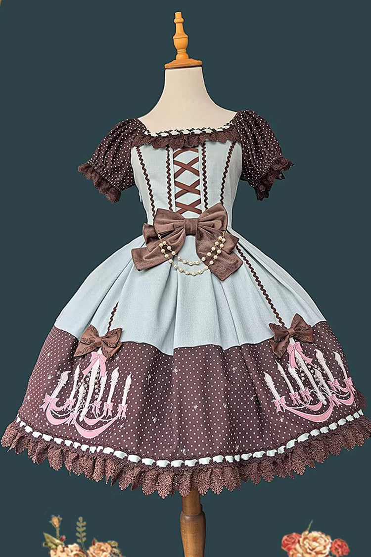 Chandelier - Sweet Lolita Short-Sleeve OP Dress in 4 Colors - image 15
