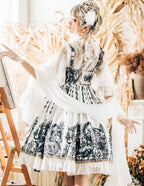 Dragon Witch - Printed Gothic Lolita JSK Dress, Front Opening - image 2