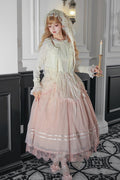 Pink Classic Gradient Lolita JSK Set with Cardigan and Hair Accessories - image 1