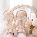 Milk Bear - Winter Lolita Shoes Thick Sole Fleece Snow Boots - image 26