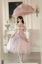Rose Poems Sweet Elegant Lolita Dress, Skirt and Necklace Set - image 11