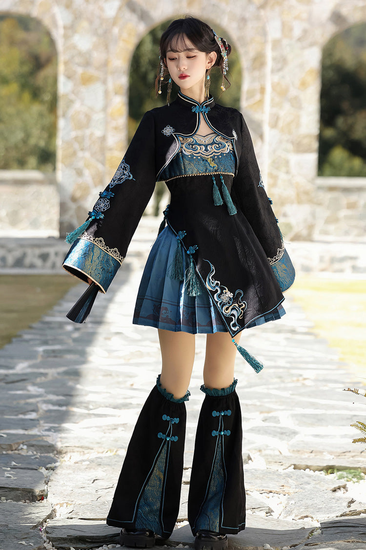 Misty Teal - Classic Lolita JSK Dress Set & Separates - image 7