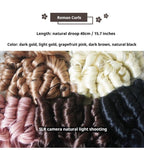 Retro Lolita Wig Short Roman Curl Hairpiece - image 22