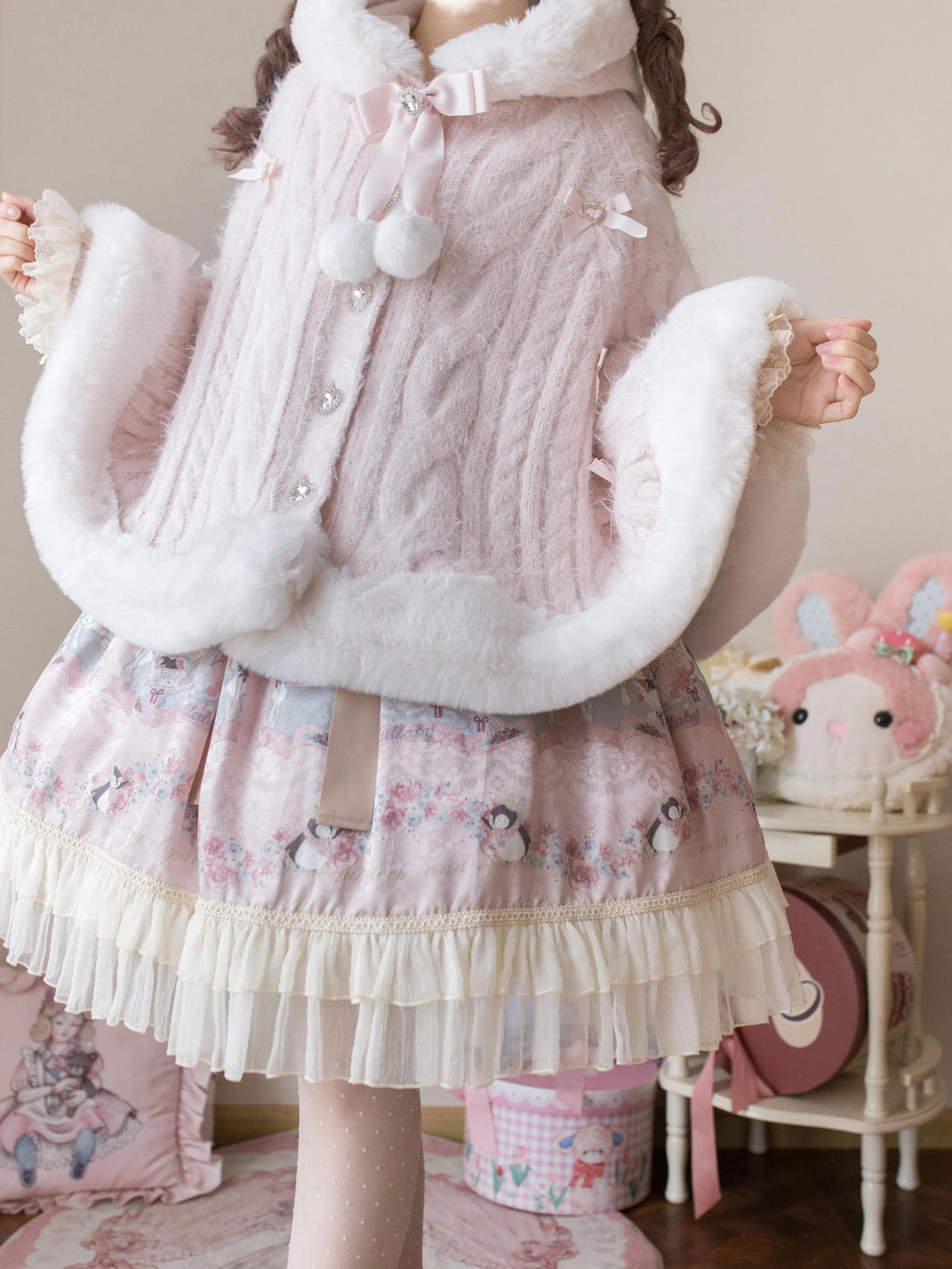 Sweet Bliss - Sweet Lolita Cape Winter Lolita Sweater Coat - image 6