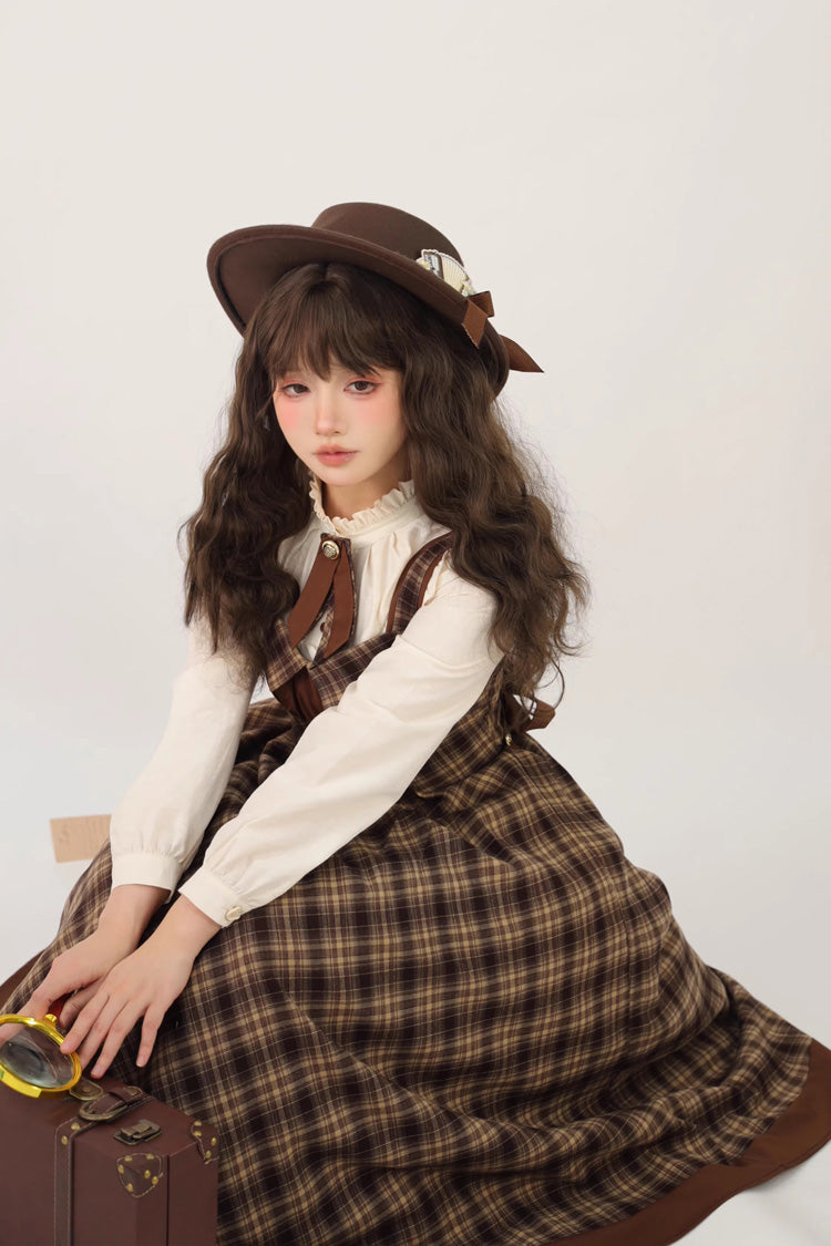 Broken Pocket Watch - Classic Lolita JSK Dress & Cape - image 7