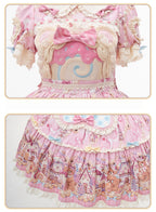 Bear Cake Sweet Lolita OP, JSK and Apron Dress Set - image 5