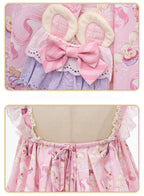 Bear Cake Sweet Lolita OP, JSK and Apron Dress Set - image 4