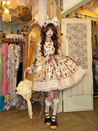 Teddy Bear Daily News Sweet Vintage Lolita Dress JSK and OP Series and Accessories - image 11