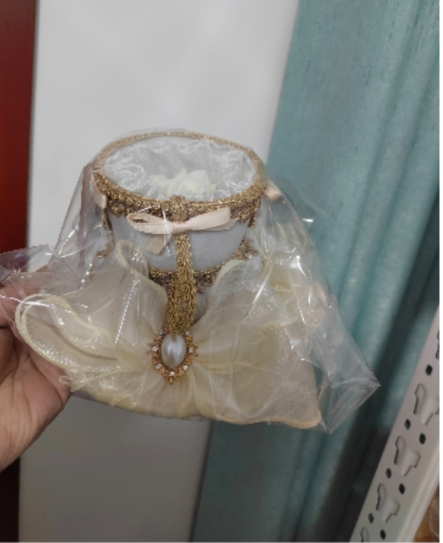 Rococo Style Romantic Lolita Cup-shape Hat - image 7