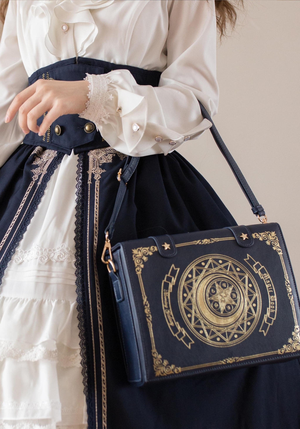 Star and Moon Magic Book Lolita Crossbody Bag in Two Sizes - image 20