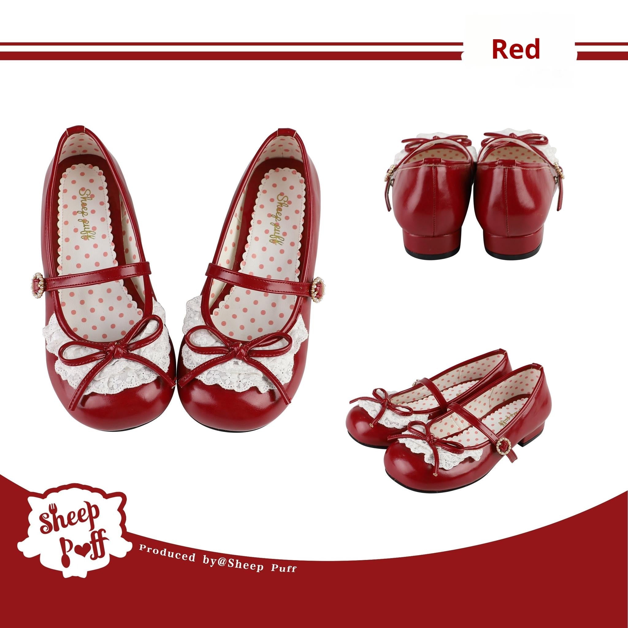 Young Layla - Vintage Lolita Shoes Low Heel Butterfly Shoes - image 18