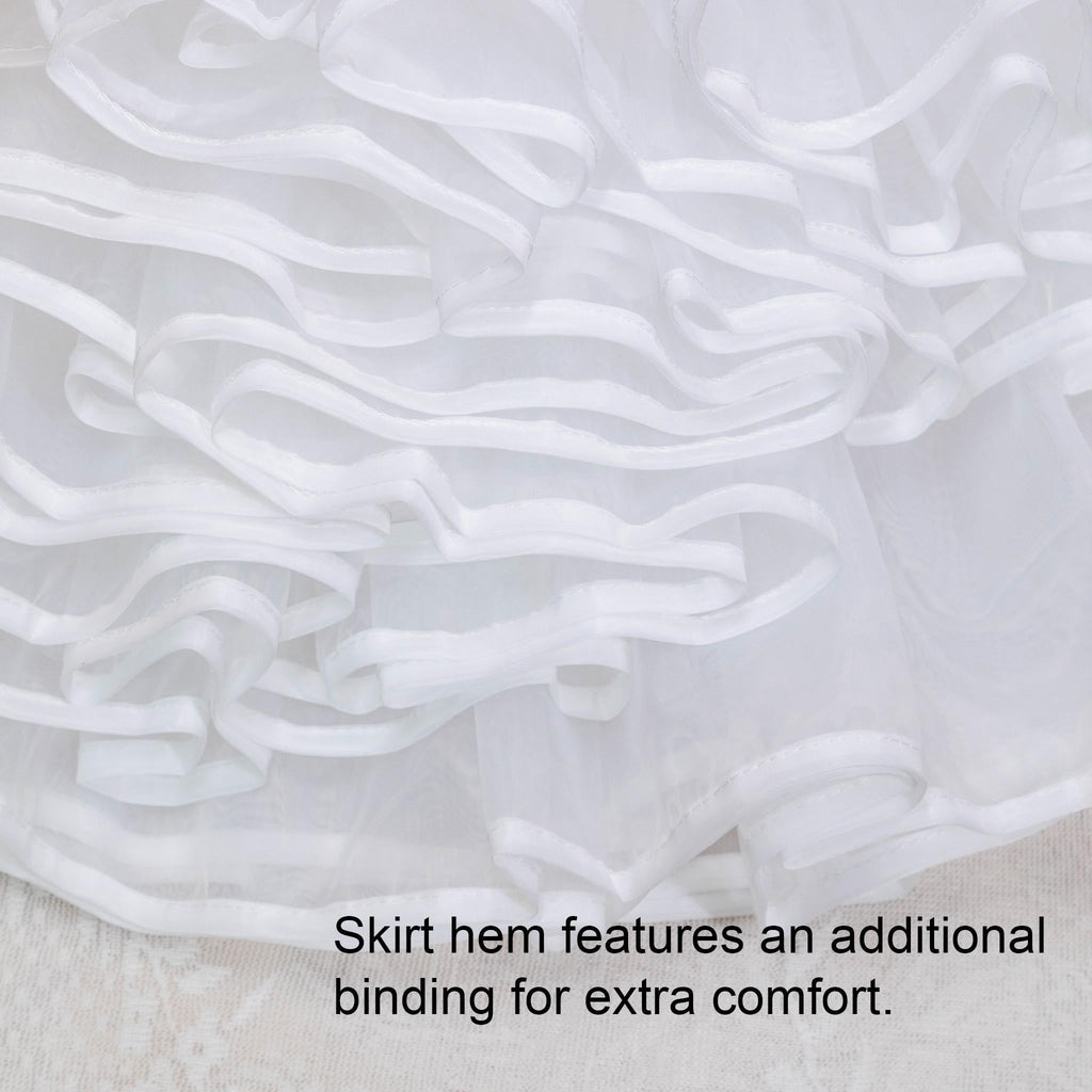 Noloria - Medium-High Volume Lolita White Puffy Petticoat, 17.7" (45 CM) - image 26