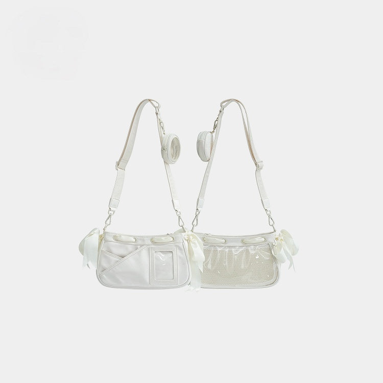 Five-color Bow Accents Balletcore Ita Crossbody Bag - image 3