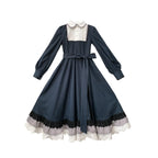 Feliz Peter Pan Collar Lolita OP with Optional Necktie & Brooch - image 2