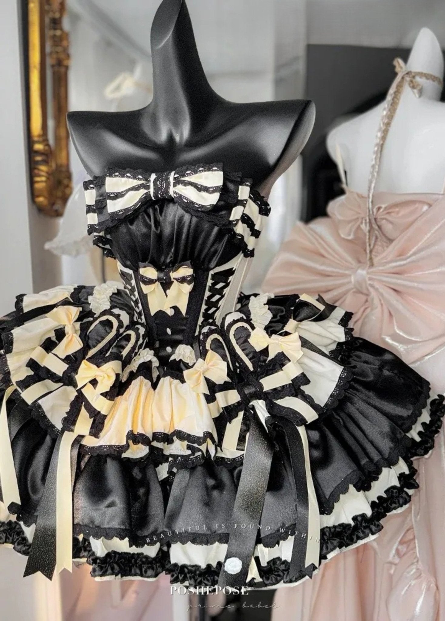 POSHEPOSE - Sweet Dream Black Dress - POSHEPOSE image 3