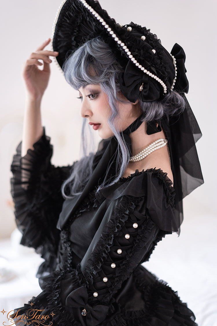 Snow Ear - Rococo Lolita OP Tea Party Dress - image 21