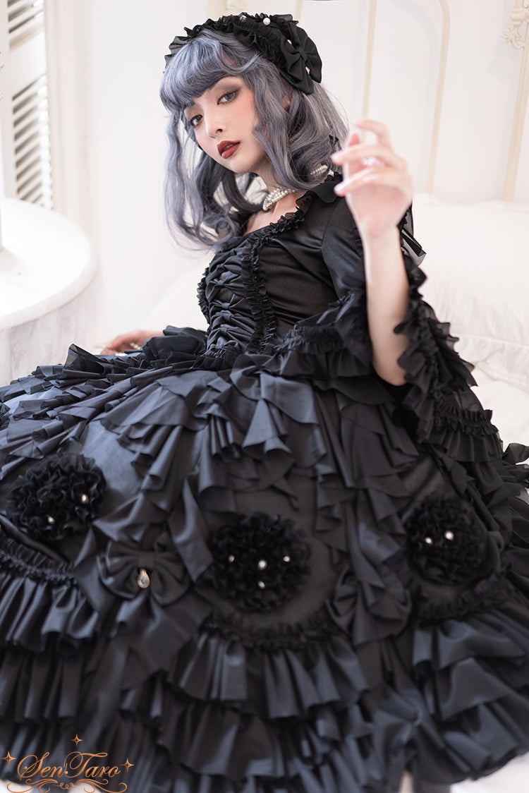 Snow Ear - Rococo Lolita OP Tea Party Dress - image 22