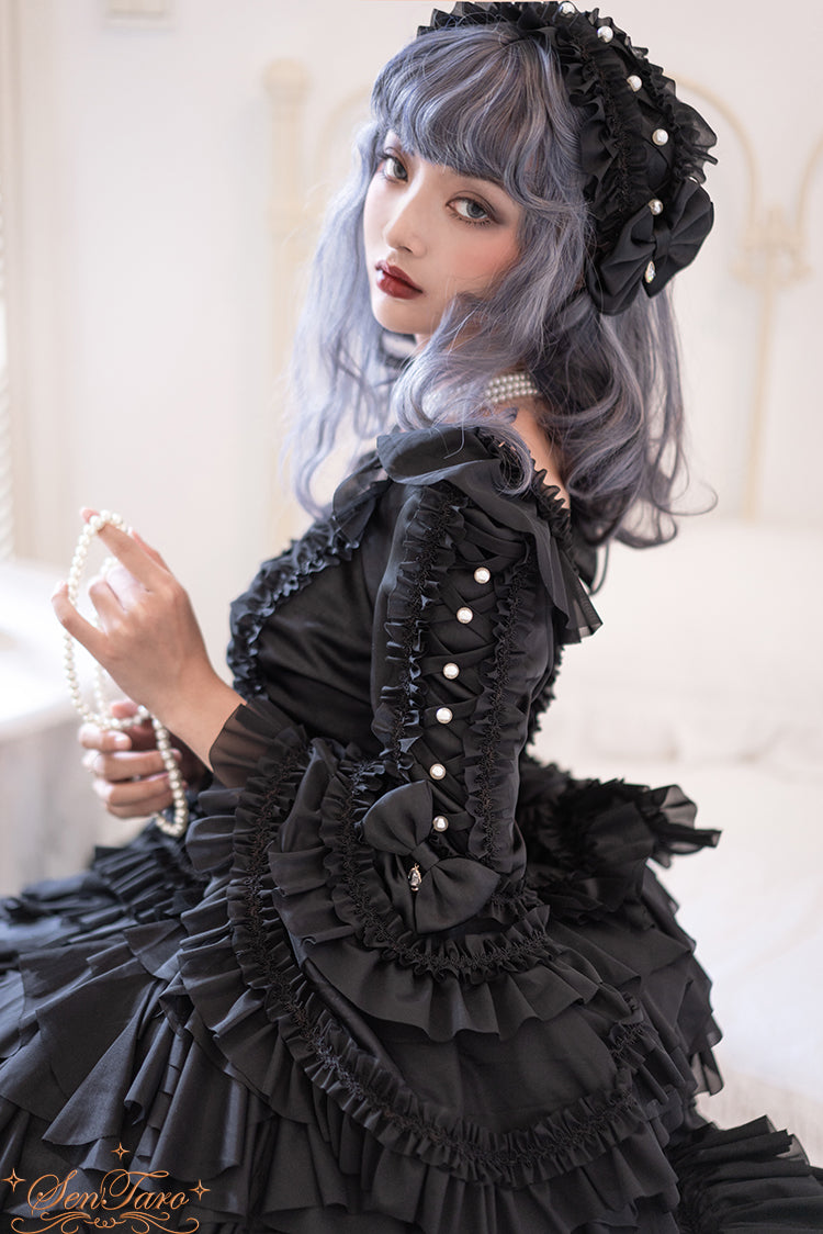Snow Ear - Rococo Lolita OP Tea Party Dress - image 13