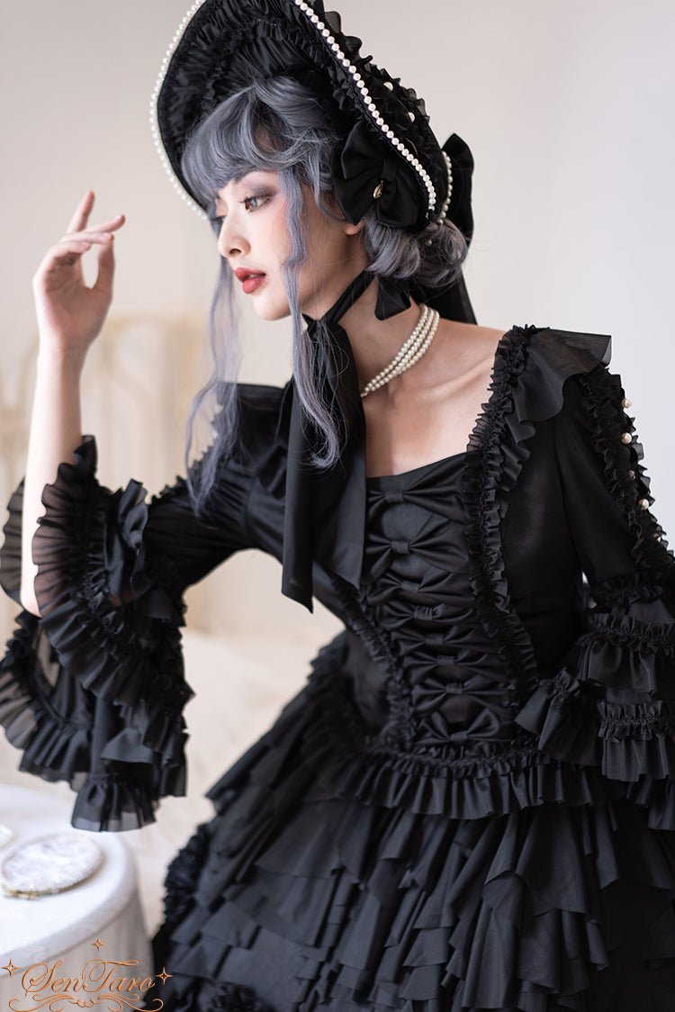 Snow Ear - Rococo Lolita OP Tea Party Dress - image 16