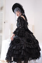 Snow Ear - Rococo Lolita OP Tea Party Dress - image 14
