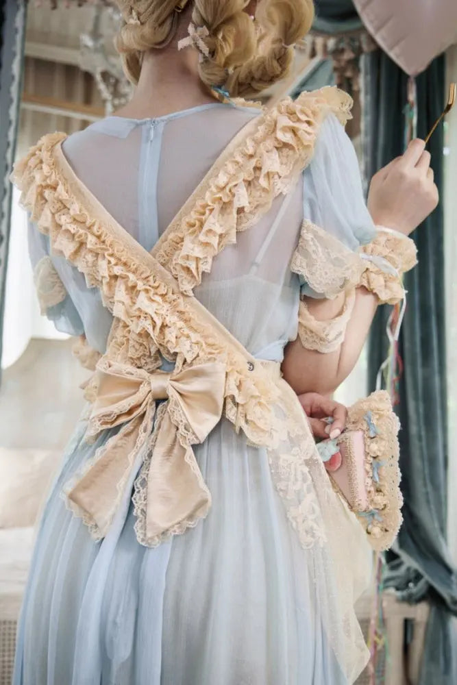 Mousse Date Retro Lolita Dress, Inner Dress and Apron Collection - image 6