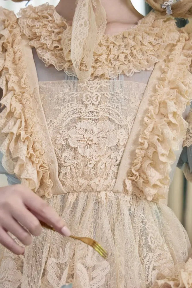 Mousse Date Retro Lolita Dress, Inner Dress and Apron Collection - image 10