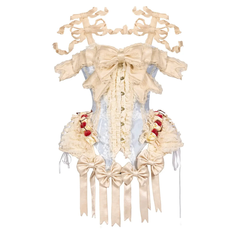 Mousse Date Rococo Lolita Corset and Lace Skirt Collection - image 2