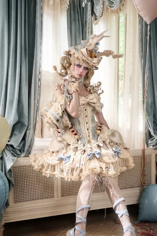 Mousse Date Rococo Lolita Corset and Lace Skirt Collection - image 7