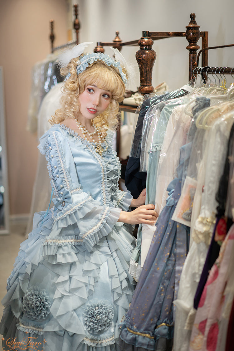 Snow Ear - Rococo Lolita OP Tea Party Dress - image 26