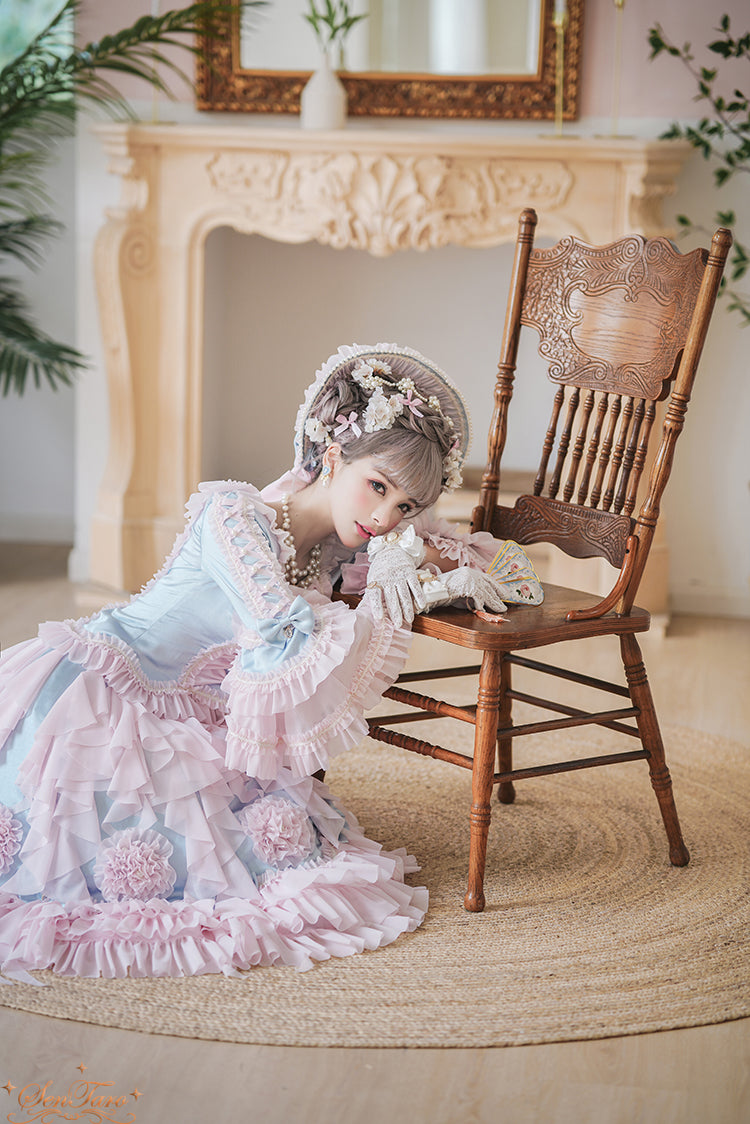 Snow Ear - Rococo Lolita OP Tea Party Dress - image 4