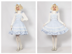 Solid Color Lolita Casual Dress Floral Dress JSK - image 8