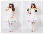 Solid Color Lolita Casual Dress Floral Dress JSK - image 9