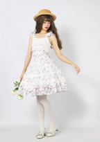 Solid Color Lolita Casual Dress Floral Dress JSK - image 10