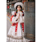 Lhamo Tibetan-Inspired Lolita OP Full Set - image 14