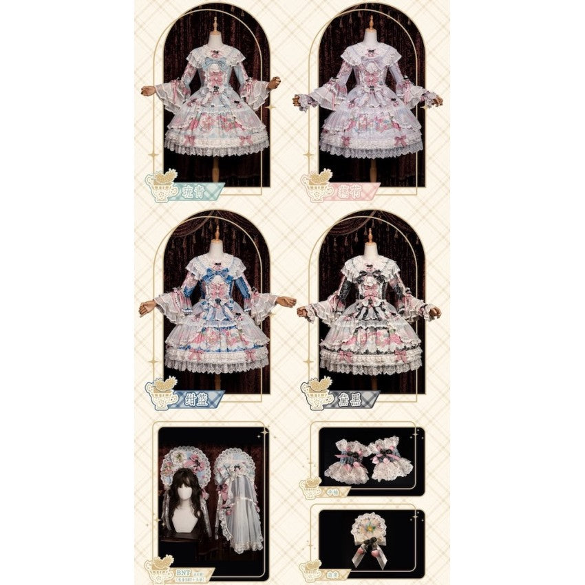 Bramble Rose Porcelain Strawberry Lolita OP Set - image 2