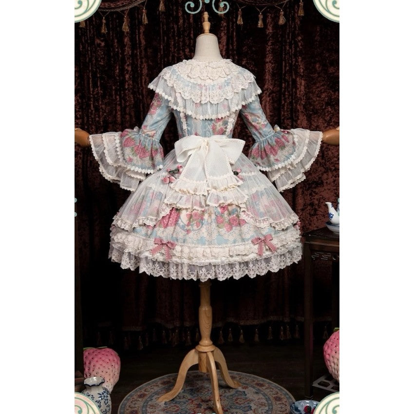 Bramble Rose Porcelain Strawberry Lolita OP Set - image 6