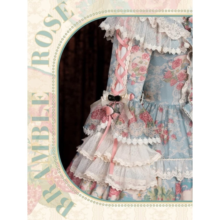 Bramble Rose Porcelain Strawberry Lolita OP Set - image 10