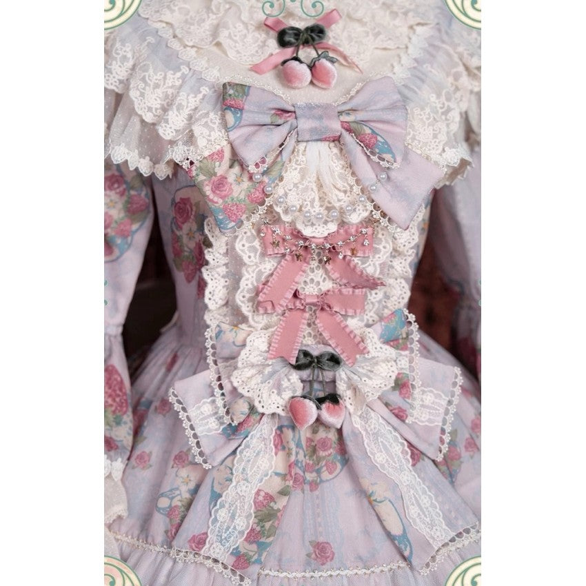 Bramble Rose Porcelain Strawberry Lolita OP Set - image 15