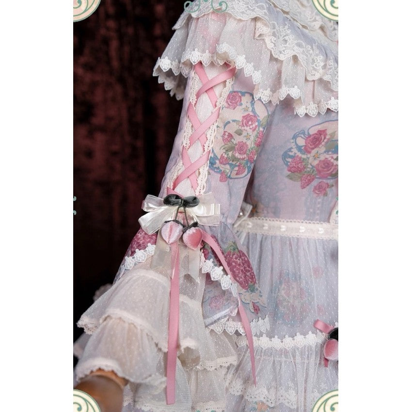 Bramble Rose Porcelain Strawberry Lolita OP Set - image 16