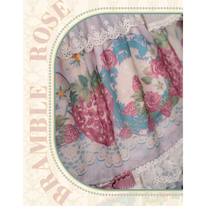 Bramble Rose Porcelain Strawberry Lolita OP Set - image 17
