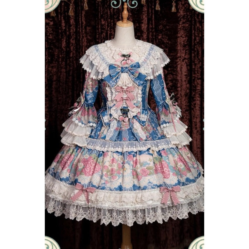 Bramble Rose Porcelain Strawberry Lolita OP Set - image 27