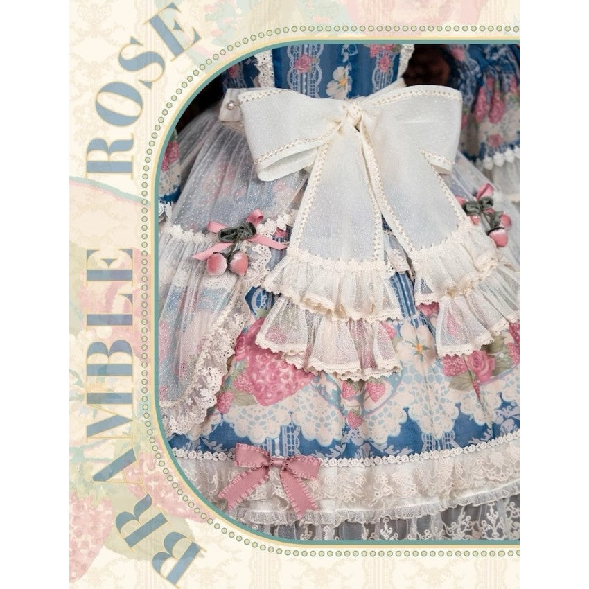 Bramble Rose Porcelain Strawberry Lolita OP Set - image 30
