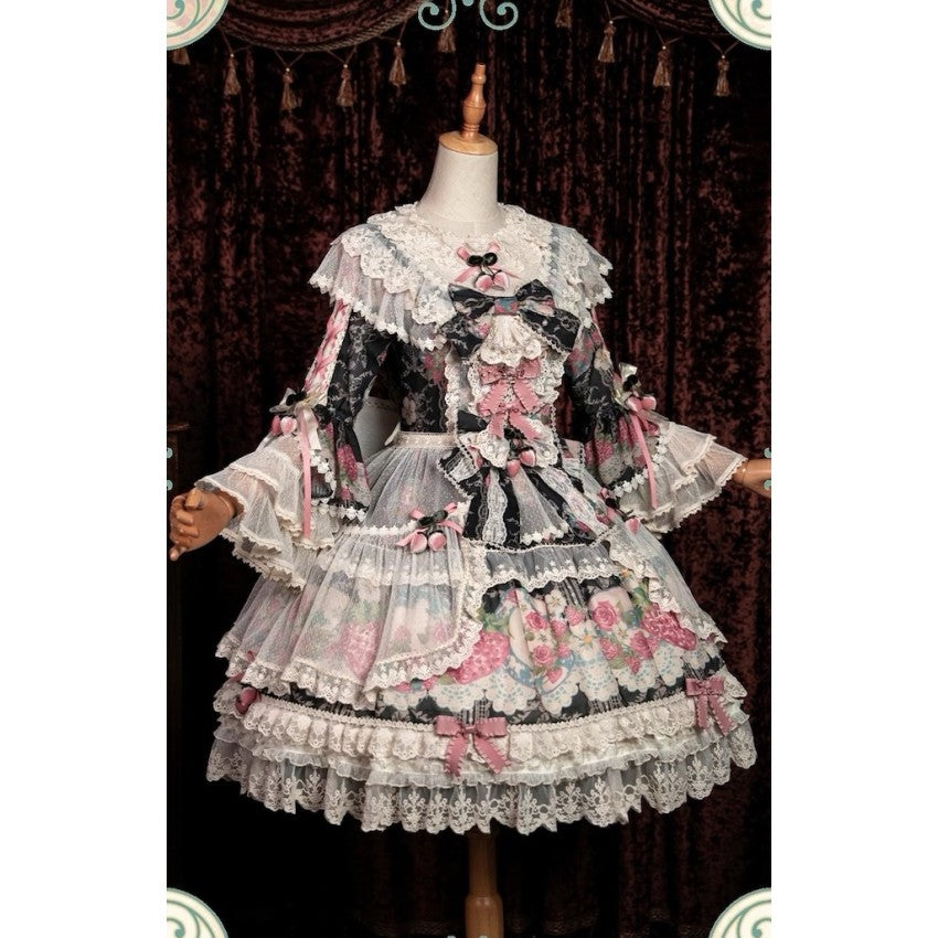 Bramble Rose Porcelain Strawberry Lolita OP Set - image 34