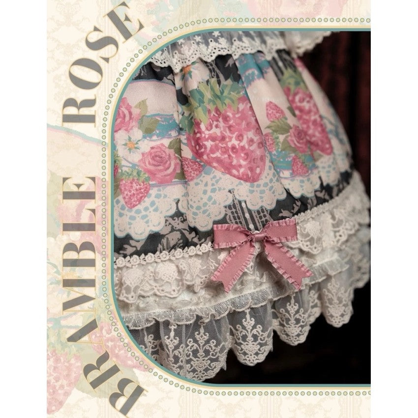 Bramble Rose Porcelain Strawberry Lolita OP Set - image 41