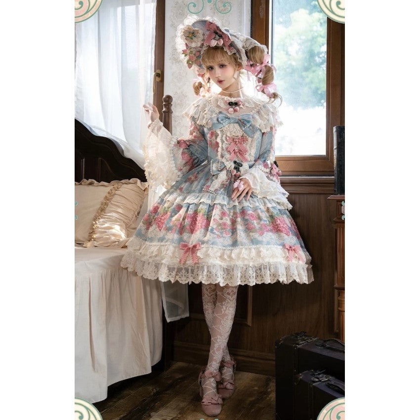 Bramble Rose Porcelain Strawberry Lolita OP Set - image 45