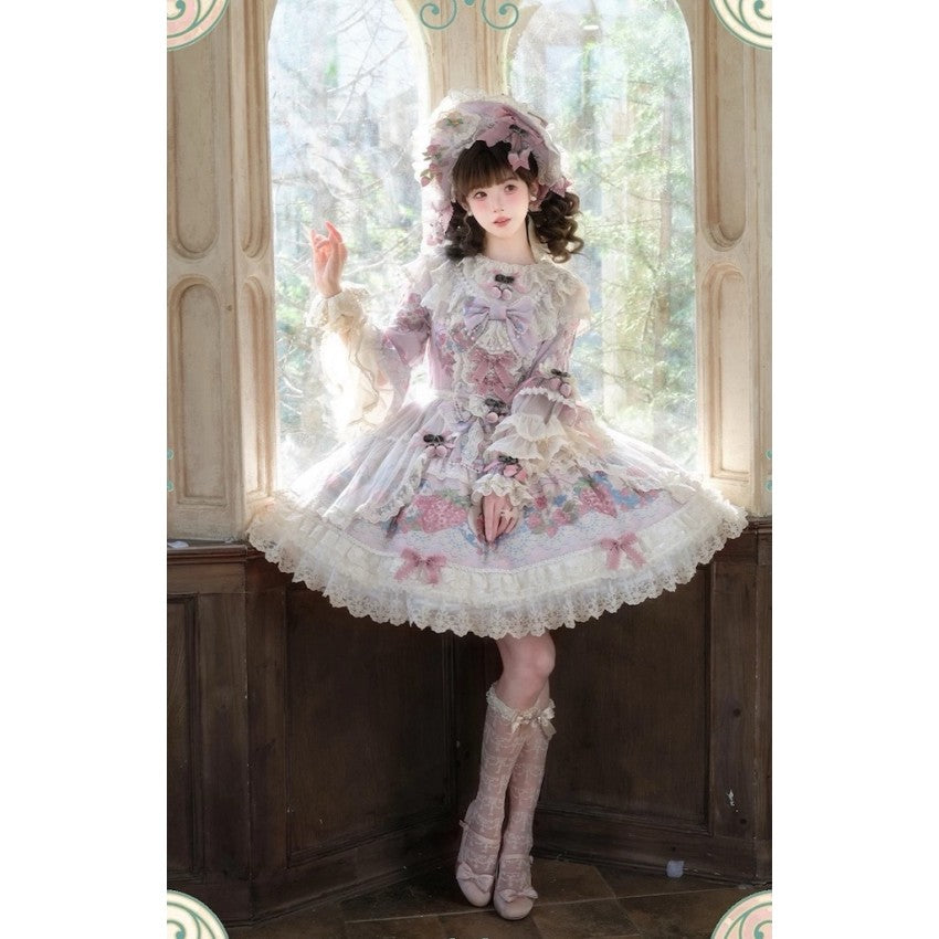 Bramble Rose Porcelain Strawberry Lolita OP Set - image 53