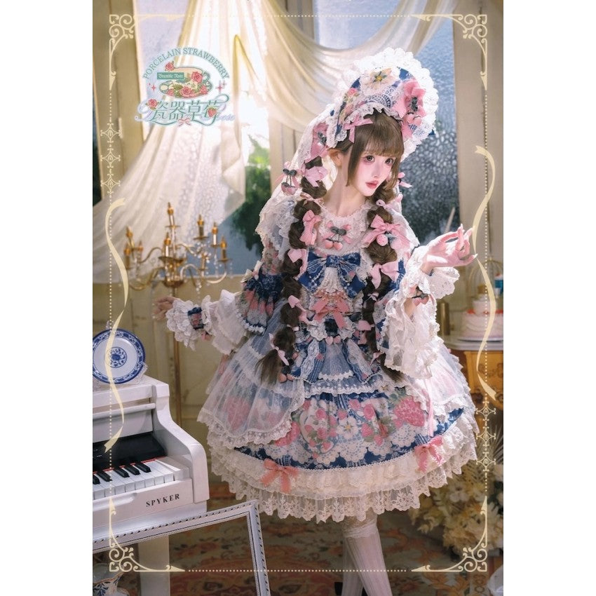 Bramble Rose Porcelain Strawberry Lolita OP Set - image 60